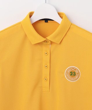23区GOLF 【WOMEN】【吸水速乾/UVカット】エイトロックポロシャツ イエロー系