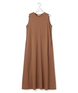 23区 【SLOW/一部店舗限定】ファンクショナル ノースリーブ ワンピース アースブラウン