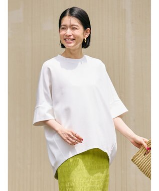 AMERICAN HOLIC 抗菌防臭＋接触冷感　コクーンカットプルオーバー Off White