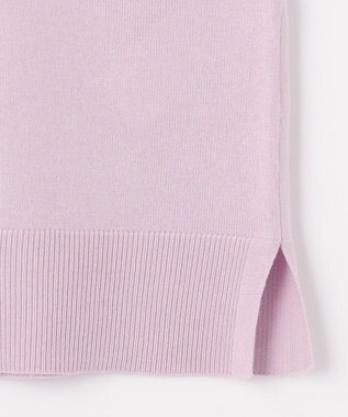 組曲 ルーズフィットタートル ニット ライラック系