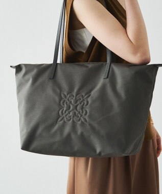 russet ＜390g/撥水性あり＞天ファスナー付きコーデュラナイロントートバッグ(CE-1560)