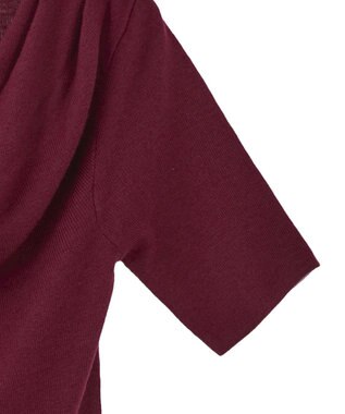 earth music&ecology ドレープニットプルオーバー Bordeaux