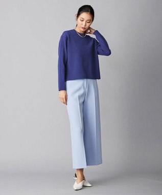 ICB 【洗える】 MIZUHIKI ニットプルオーバー ロイヤルブルー系