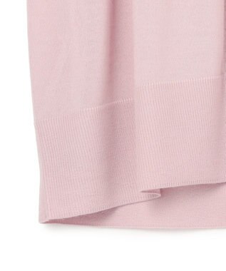 ICB L 【洗える】コンパクトファインウール ロングカーディガン シェルピンク系