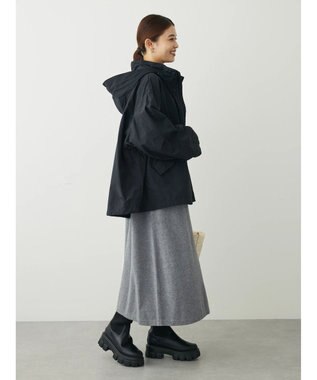 Green Parks もちやわ　ハイゲージニットワンピース Dark Gray Mixture