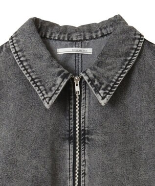 Green Parks ・ＥＬＥＮＣＡＲＥ　ＤＵＥ　デニムステンカラーブルゾ Black