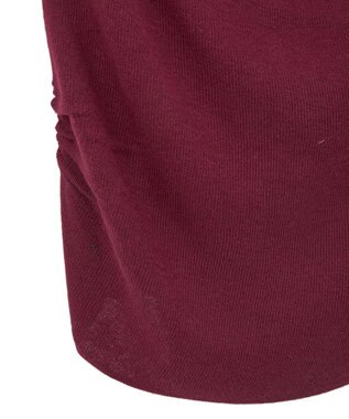 earth music&ecology ドレープニットプルオーバー Bordeaux