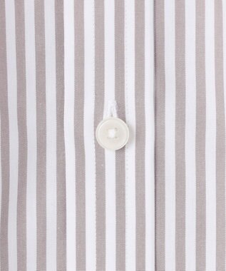 GOTAIRIKU 【形態安定】PREMIUMPLEATS_ボタンダウンカラー 通年ドレスシャツ_ストライプ(25年春夏モデル) ダークブラウンストライプ