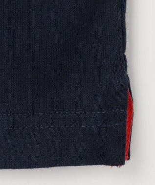 J.PRESS KIDS 【110-130cm】柄襟ラガー 長袖ポロシャツ ネイビー系