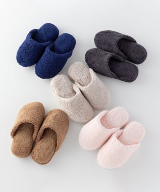 UCHINO ごくふわスリッパ　「ユニティ」　Lサイズ(足のサイズ25-27cm) キャメル