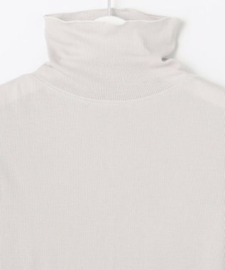 UNFILO 【洗える】シアーリブタートル ライトグレー