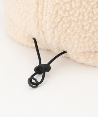 JOSEPH ABBOUD MOUNTAIN 【Eco素材/保温性】ポーラテック ボアフリース キャップ アイボリー系