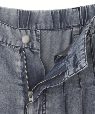 YECCA VECCA バイオ加工ヴィンテージデニムワイドパンツ Indigo