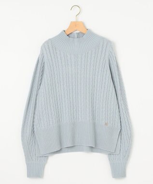 組曲 バルキーケーブル ニット サックスブルー系