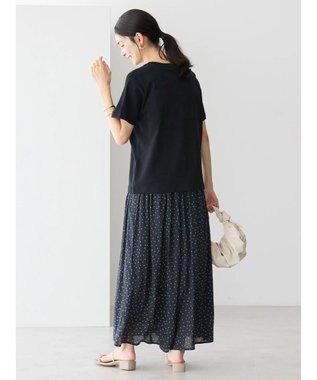 AMERICAN HOLIC エアリーギャザーガウチョパンツ【裏地：接触冷感】 Dot