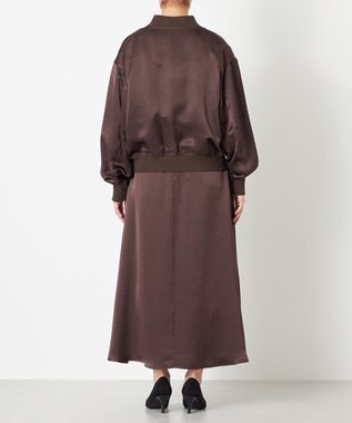 NAVE 【ReNAVE】タンブラーサテン ブルゾン ブラウン系