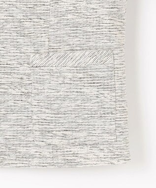 ANY L ツイードジャケット オフ×ブラック