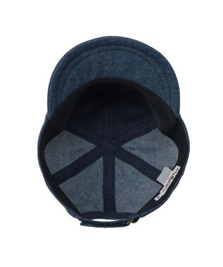 MIKI HOUSE HOT BISCUITS 【44-52cm】 くまのお顔 デニムキャップ インディゴブルー