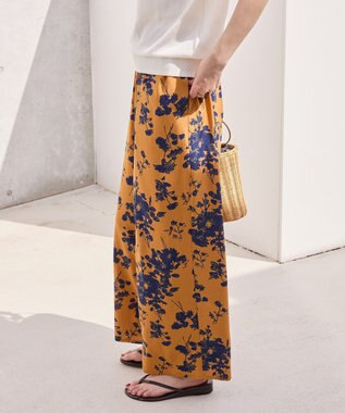 AMERICAN HOLIC 【WEB限定】アソートギャザー柄パンツ Brown