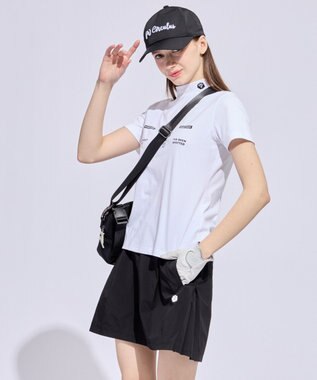 PW CIRCULUS 【WOMEN】ボックスプリーツスカート ゴルフウェア レディース ブラック系