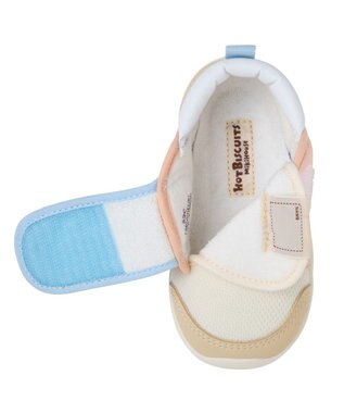 MIKI HOUSE HOT BISCUITS 【14-15cm】 セカンドベビーシューズ 白×ブルー