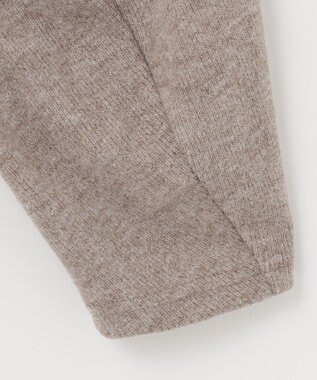 SHARE PARK LADIES サイドスリットVネックニット モカ