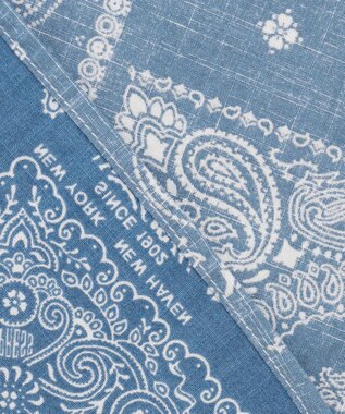 J.PRESS MEN ペイズリーバンダナプリント クレイジーパターンシャツ ダルブルー系9