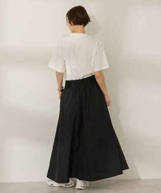 AMERICAN HOLIC 撥水加工 フロントZIPフレアスカート Black