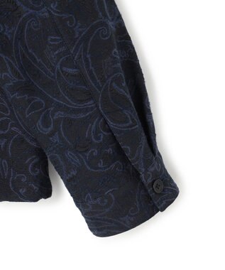 JOSEPH HOMME 【新柄】エスニカルスラブジャガード　ジップアップブルゾン ネイビー系