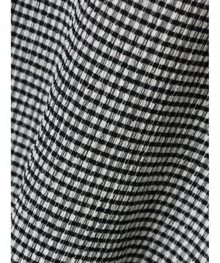 Green Parks 表面感ハイネックプルオーバー Gingham Check