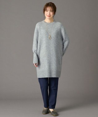 ANY ニットチュニック ライトグレー