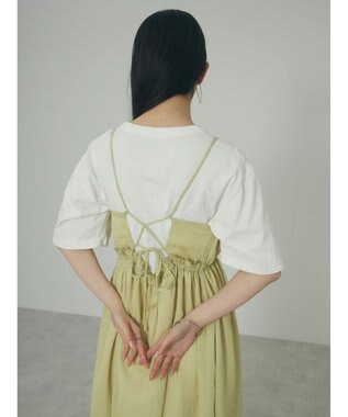 Green Parks ａ．バックオープンキャミワンピース Lime Green