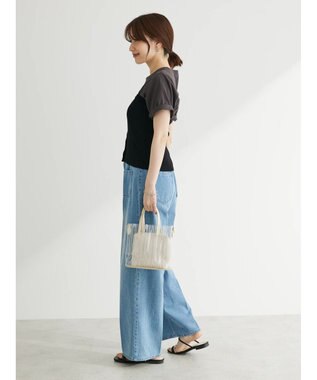 Green Parks ・ＥＬＥＮＣＡＲＥ　ＤＵＥ　デニムワイドパンツ Light Indigo