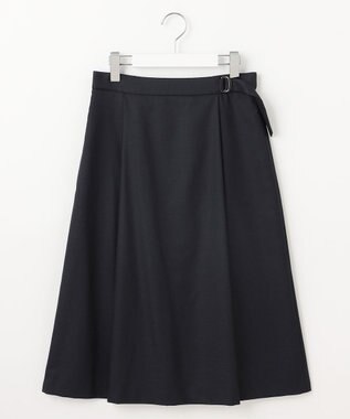 J.PRESS LADIES L 【セットアップ対応・洗える・UV加工・吸水速乾】OXIJEWELストレッチ スカート ネイビー系