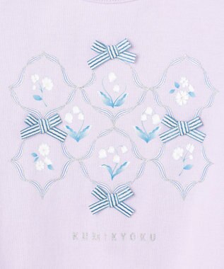 組曲 KIDS 【110-140㎝】スズランプリント Tシャツ ラベンダー