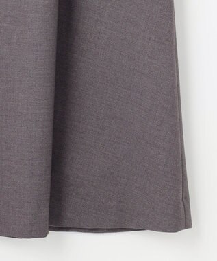 J.PRESS LADIES ギャバストレッチ フレア スカート グレー系