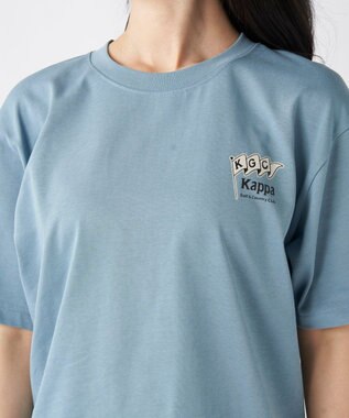 OP／FILA 【Kappa】バックグラフィック Tシャツ サックス