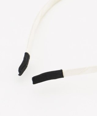 ANY KIDS リボン×ビジューカチューシャ ホワイト