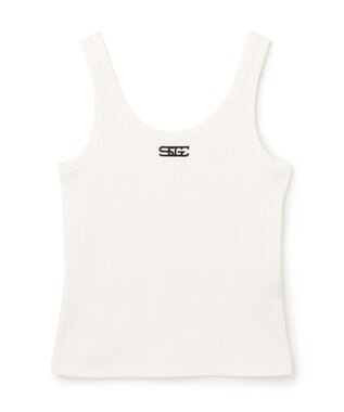 GRACE CONTINENTAL リブタンクトップ ホワイト