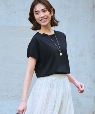 23区 【見上愛さん着用】レーヨンポリエステルストレッチ プルオーバー ニット