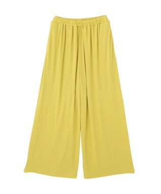 Green Parks シアーカットワイドパンツ Yellow