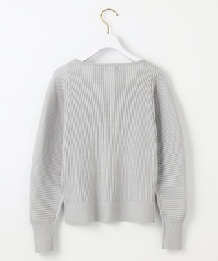 ANY SIS L 【洗える】アレンジRIB ニット アイスグレー