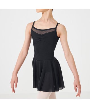 Chacott スカート付レオタード ブラック