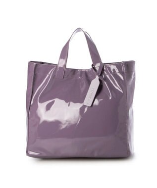 UNBILLION カシュカシュ cachecache / ソフトエナメルスクエア手提げトート ラベンダー