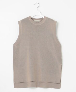 UNFILO 【抗菌防臭】片畔ニットベスト ベージュ
