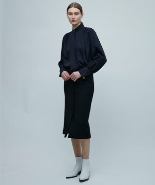 BEIGE， 【S-size】CAMBON / ツイードスカート Navy