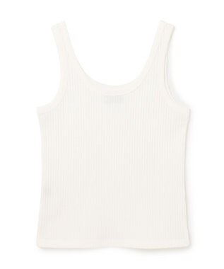 GRACE CONTINENTAL リブタンクトップ ホワイト