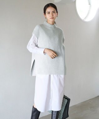 UNFILO イージーケア シャツワンピース オフ