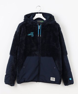 PW CIRCULUS 【MEN】フェイクファーブルゾン ネイビー系