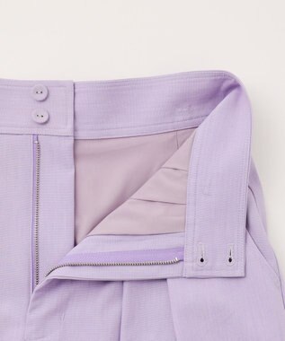 GRACE CONTINENTAL ツータックベルトワイドパンツ ラベンダー